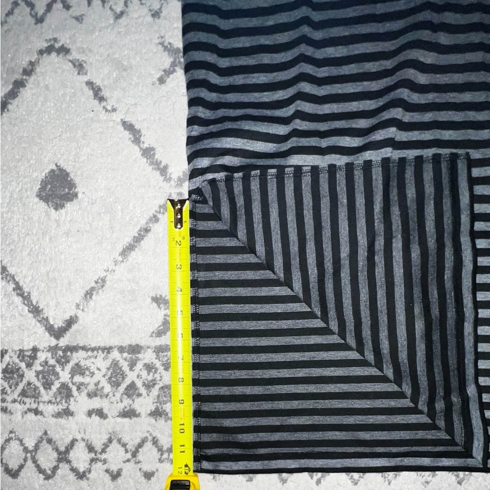 Black and gray striped dress